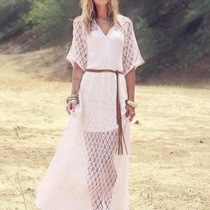 Boho Lace White Dress